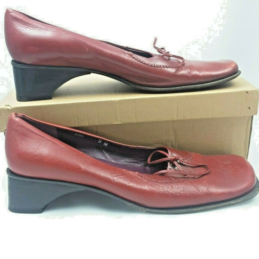 Gorgeous Italian Retro Red Leather Pumps